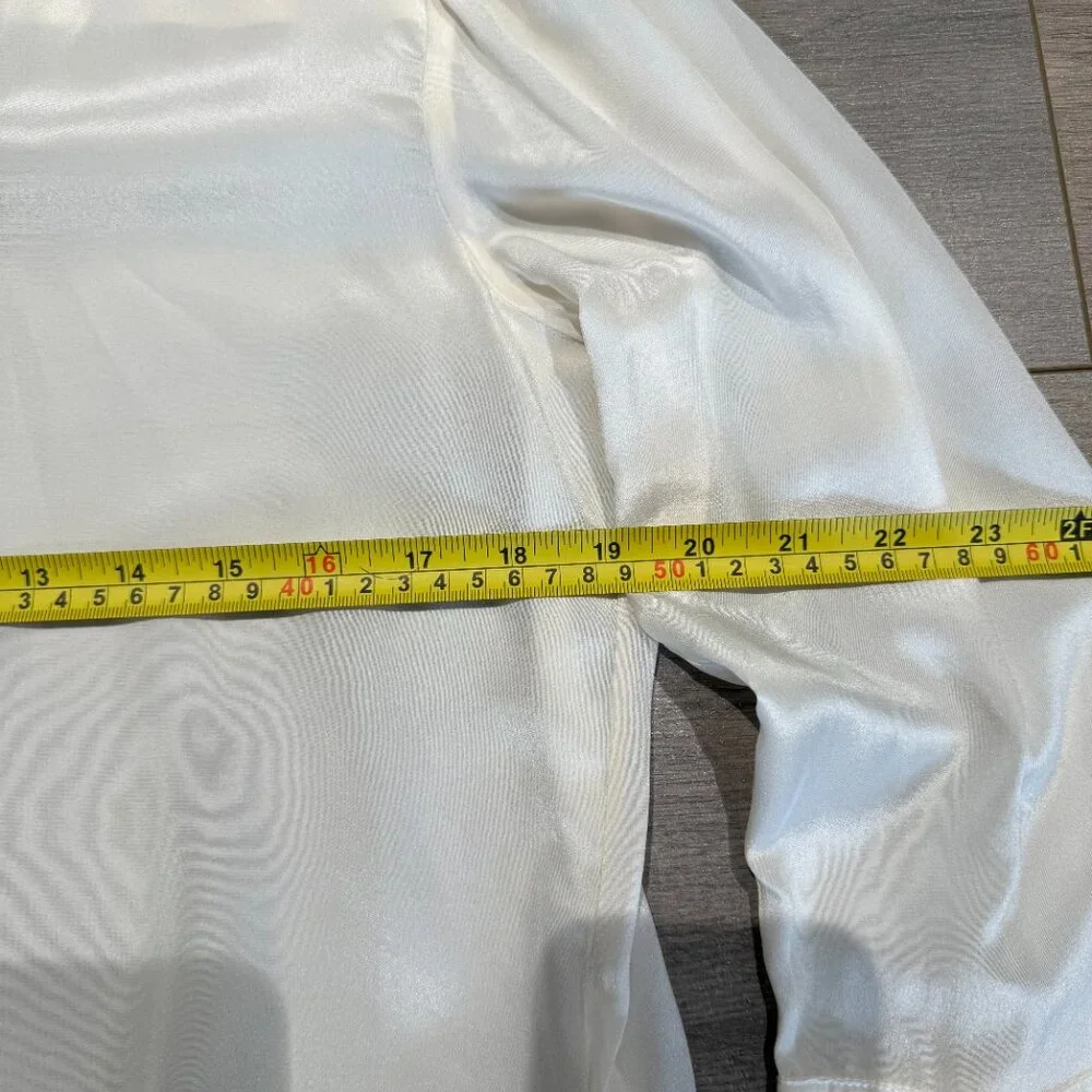 Alice + Olivia Ivory Blouse with Tie Detail - Picture 12 of 13